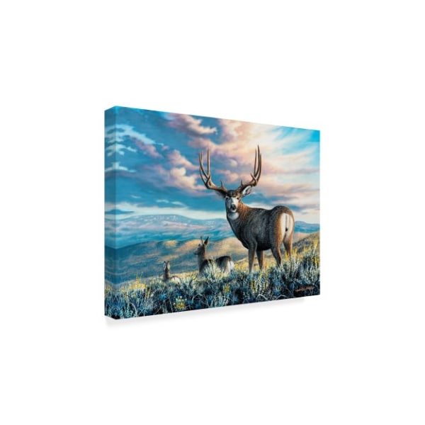 Chuck Black 'High Plains Legend' Canvas Art,18x24